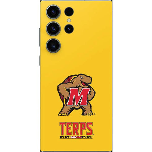 University of Maryland Terps Yellow Galaxy S24 Ultra Skin