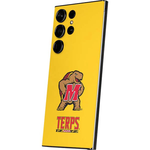 University of Maryland Terps Yellow Galaxy S24 Ultra Skin