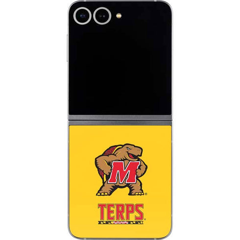 University of Maryland Terps Yellow Galaxy Z Flip6 Skin