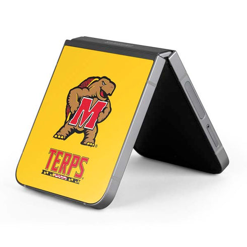 University of Maryland Terps Yellow Galaxy Z Flip6 Skin