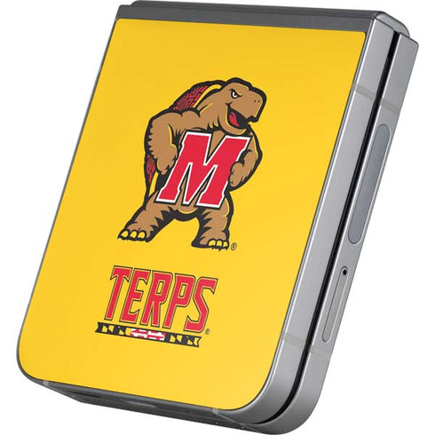 University of Maryland Terps Yellow Galaxy Z Flip6 Skin