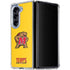 University of Maryland Terps Yellow Galaxy Z Fold5 5G Clear Case
