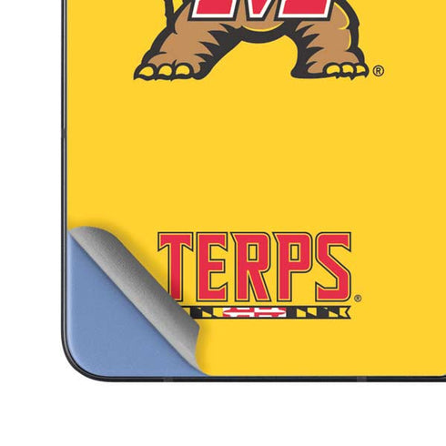 University of Maryland Terps Yellow Galaxy Z Fold5 5G Skin