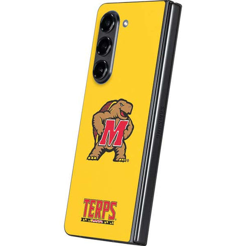 University of Maryland Terps Yellow Galaxy Z Fold5 5G Skin