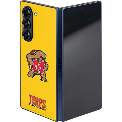 University of Maryland Terps Yellow Galaxy Z Fold6 Skin