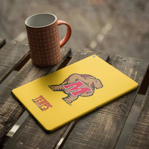 University of Maryland Terps Yellow iPad Skins