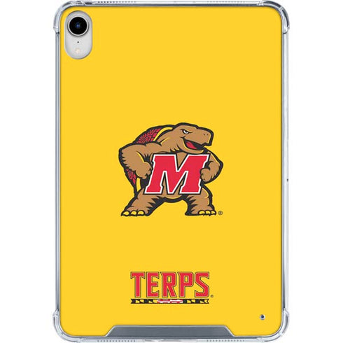 University of Maryland Terps Yellow iPad 11th Gen (2025) Clear Case