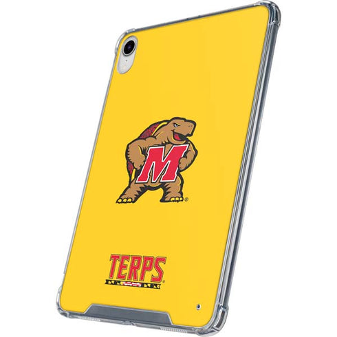 University of Maryland Terps Yellow iPad 11th Gen (2025) Clear Case