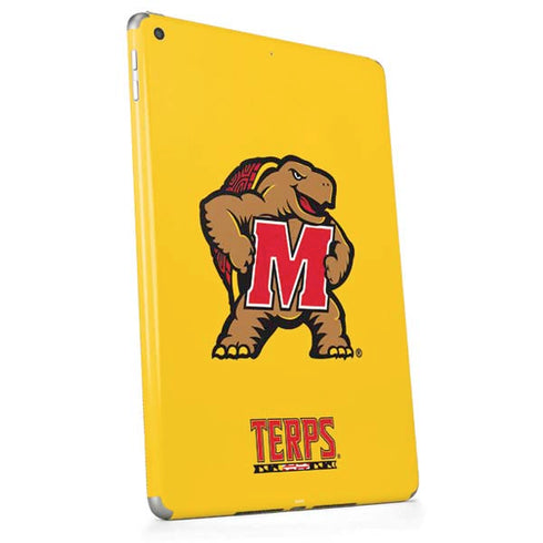 University of Maryland Terps Yellow Apple iPad Skin