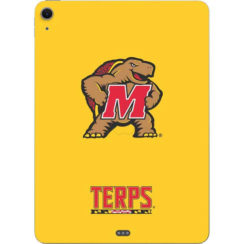 University of Maryland Terps Yellow Apple iPad Air Skin