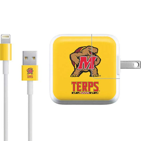 University of Maryland Terps Yellow iPad Charger (10W USB) Skin