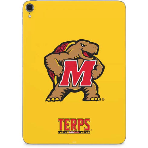 University of Maryland Terps Yellow Apple iPad Pro Skin