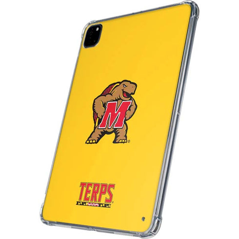 University of Maryland Terps Yellow iPad Pro 11in (2024) Clear Case