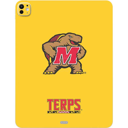 University of Maryland Terps Yellow iPad Pro 13in M4 (2024) Skin