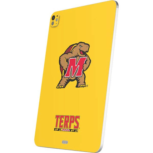 University of Maryland Terps Yellow iPad Pro 13in M4 (2024) Skin
