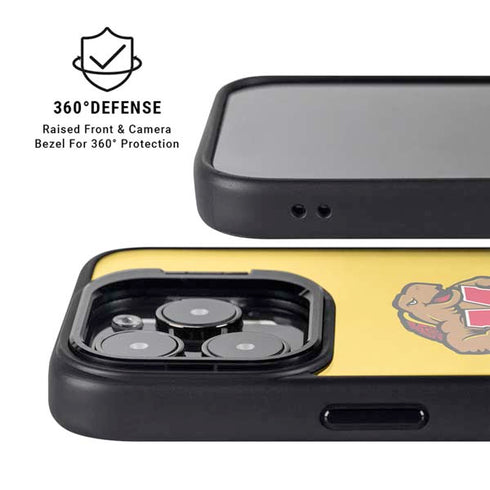 University of Maryland Terps Yellow iPhone 13 Pro Kickstand Case