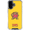 University of Maryland Terps Yellow iPhone 16 Clear Case