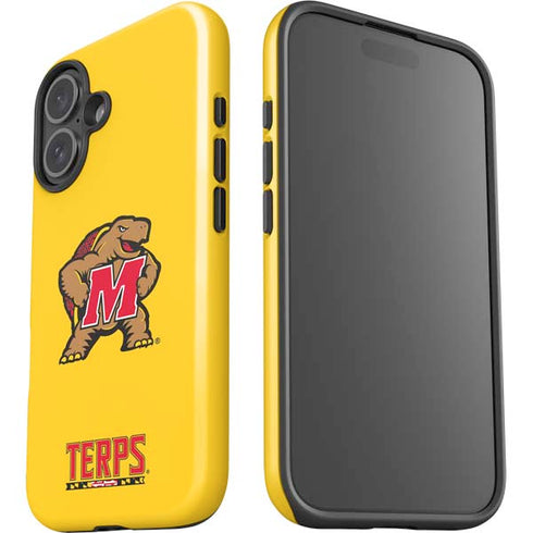 University of Maryland Terps Yellow iPhone 16 Impact Case