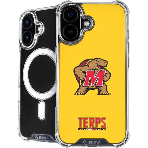 University of Maryland Terps Yellow iPhone 16 MagSafe Case