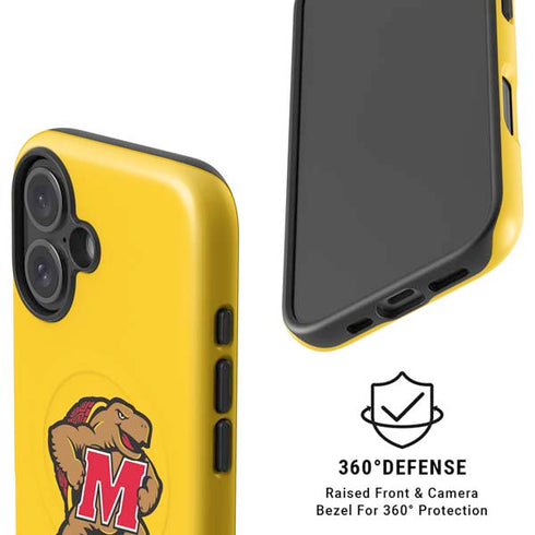 University of Maryland Terps Yellow iPhone 16 Magsafe Impact Case