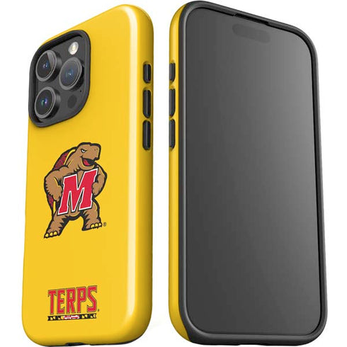University of Maryland Terps Yellow iPhone 16 Pro Impact Case