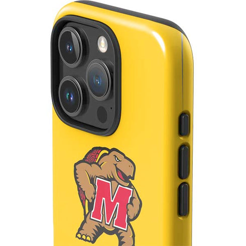 University of Maryland Terps Yellow iPhone 16 Pro Max Impact Case