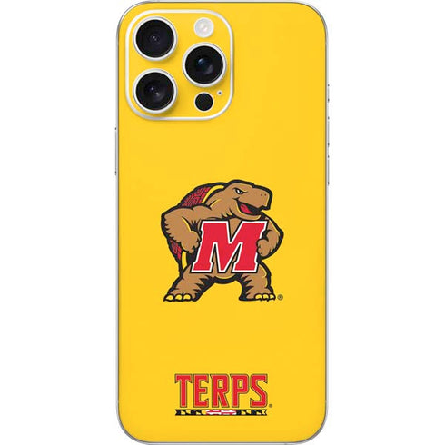 University of Maryland Terps Yellow iPhone 16 Pro Max Skin