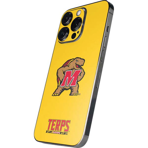 University of Maryland Terps Yellow iPhone 16 Pro Max Skin