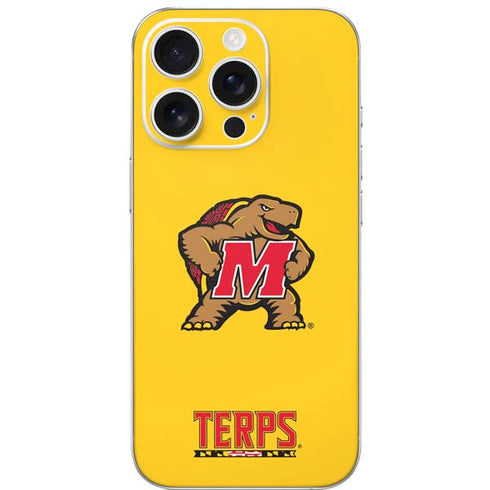 University of Maryland Terps Yellow iPhone 16 Pro Skin