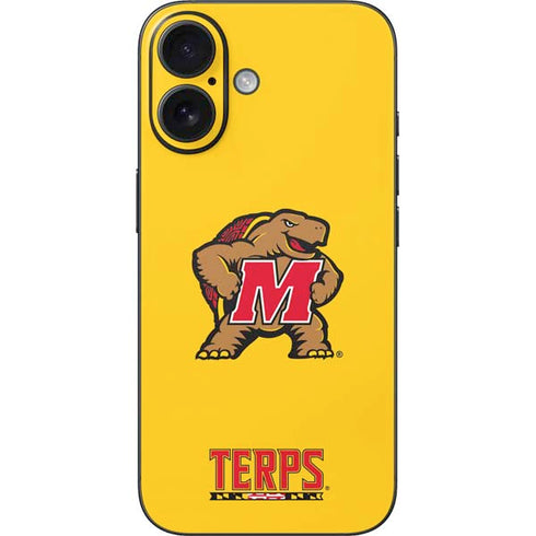 University of Maryland Terps Yellow iPhone 16 Skin