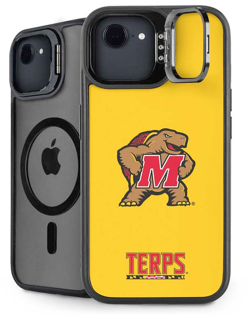 University of Maryland Terps Yellow iPhone 16e Kickstand Case