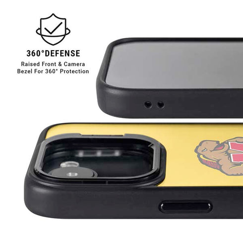 University of Maryland Terps Yellow iPhone 16e Kickstand Case