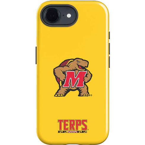 University of Maryland Terps Yellow iPhone 16e Impact Case