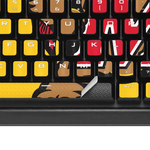 University of Maryland Terps Yellow K95 RGB PLATINUM Mechanical Gaming Keyboard Skin