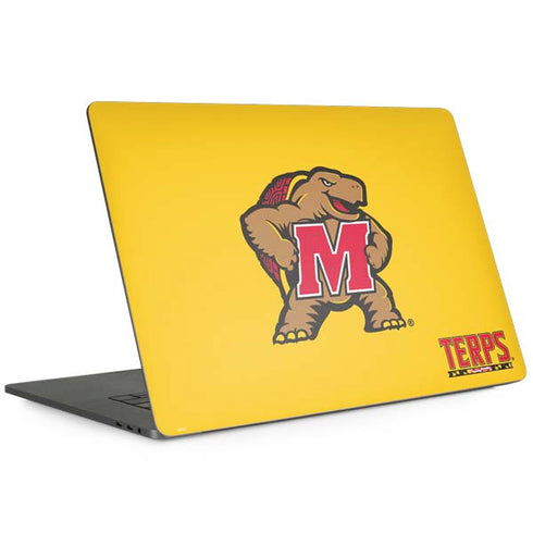 University of Maryland Terps Yellow MacBook Skins