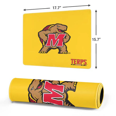 University of Maryland Terps Yellow Gaming Mouse Pad