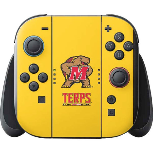 University of Maryland Terps Yellow Nintendo Switch 2 (2025) with Joy-Con Skin