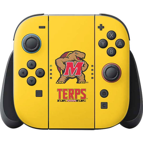 University of Maryland Terps Yellow Nintendo Switch 2 (2025) Joy-Con Controller Skin