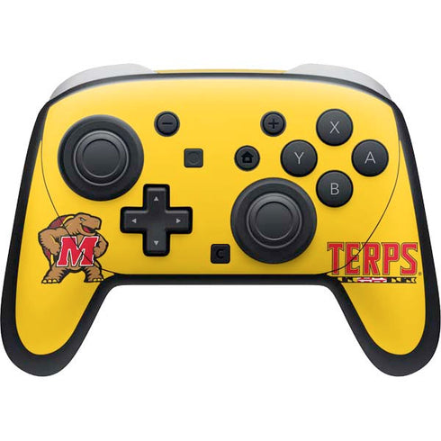 University of Maryland Terps Yellow Nintendo Switch 2 (2025) Pro Controller Skin