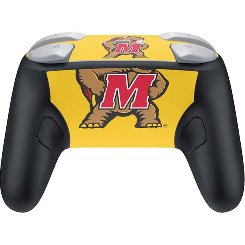 University of Maryland Terps Yellow Nintendo Switch 2 (2025) Pro Controller Skin
