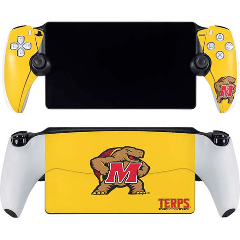 University of Maryland Terps Yellow PlayStation Portal Remote Player Skin