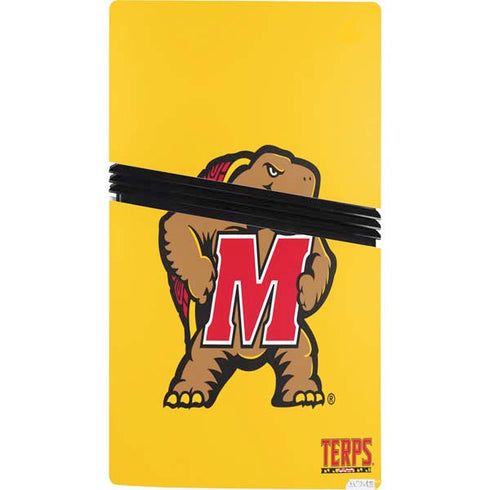 University of Maryland Terps Yellow PS5 Pro Bundle Skin