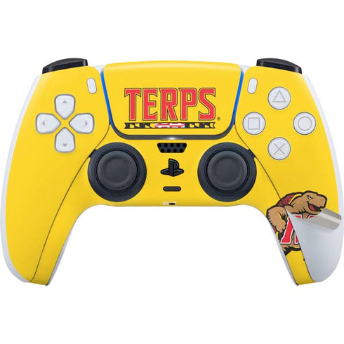University of Maryland Terps Yellow PS5 Pro Disk Bundle Skin