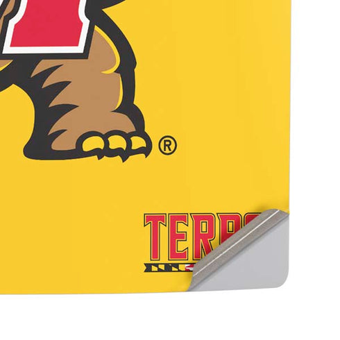 University of Maryland Terps Yellow PS5 Pro Disk Console Skin