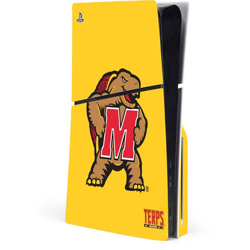 University of Maryland Terps Yellow PlayStation PS5 Skins