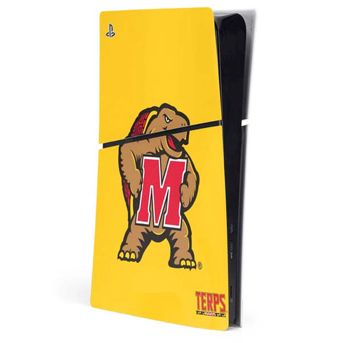 University of Maryland Terps Yellow PlayStation PS5 Skins