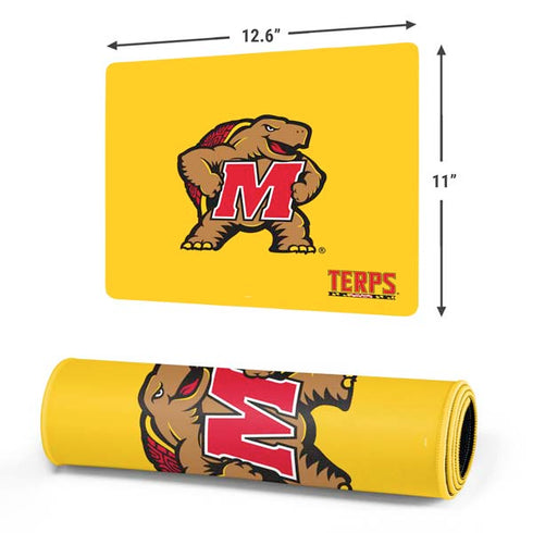 University of Maryland Terps Yellow Gaming Mouse Pad