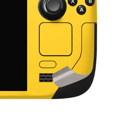 University of Maryland Terps Yellow Steam Deck Handheld Gaming Computer OLED Skin