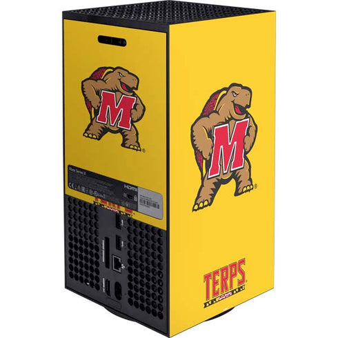 University of Maryland Terps Yellow XBox Series X Digital Edition Bundle Skin