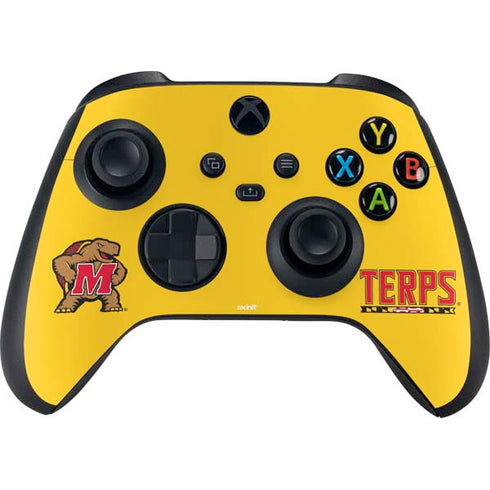 University of Maryland Terps Yellow XBox Series X Digital Edition Bundle Skin